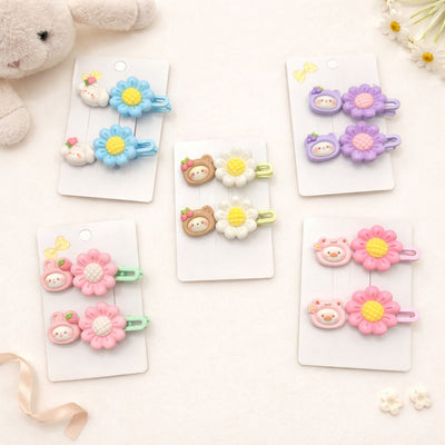 Mini Blossom Hair Clip Set