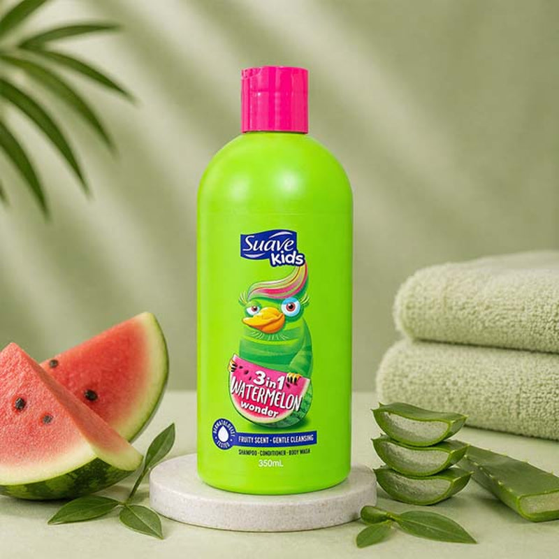 SUAVE KIDS SHAMPOO WATERMELON WONDER 3IN1 350 ML