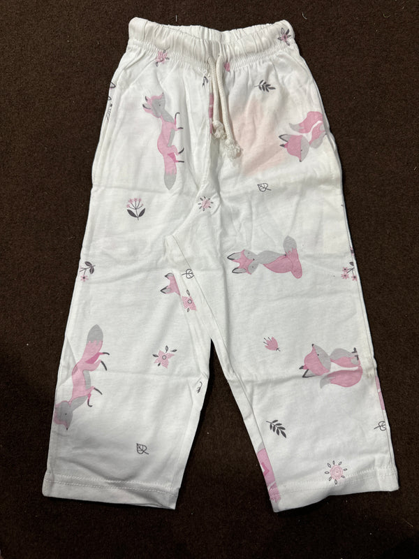 All Over Fox White Trouser