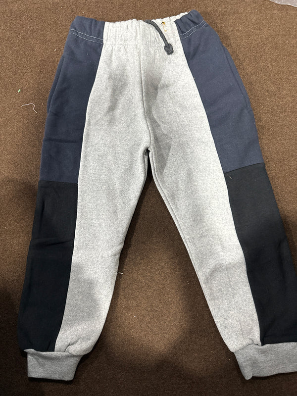 Grey Blue/Black Panel Grey Trouser