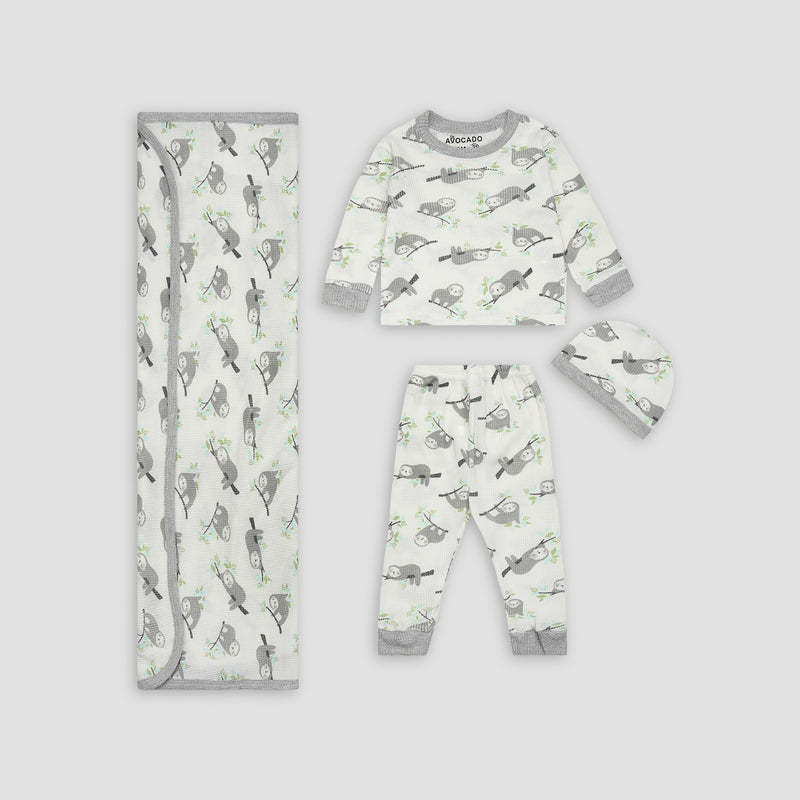 Owl All Over Full Sleeves Shirt & Trouser 4 pcs