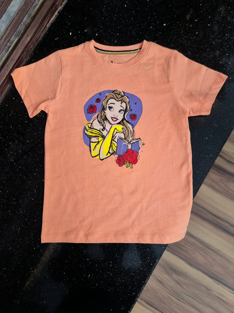 Disney Princess Belle & Red Flowers T-shirt