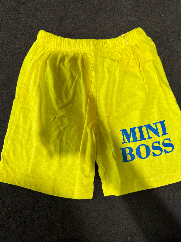 Yellow Mini Boss Blended Short