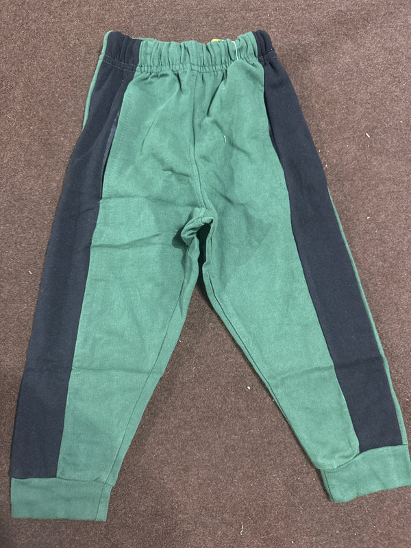 Light Green/Black Panel Fleece trouser