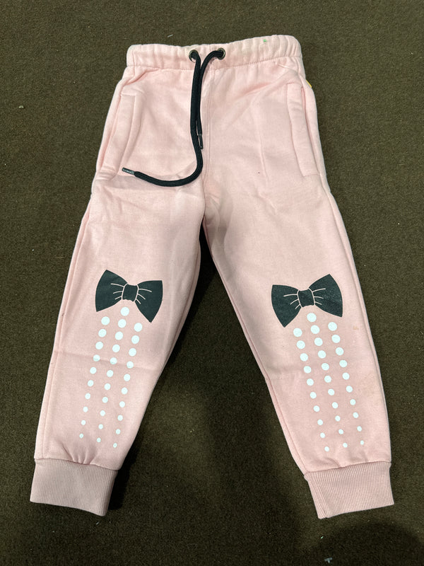 Bow Pink Girls Trouser