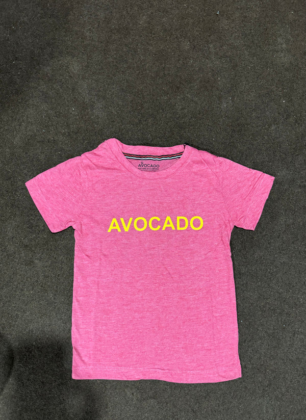 Crimson With Yellow Avocado Basic Tee