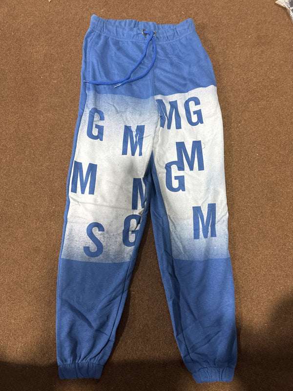 Gradient Lettered Blue Trouser