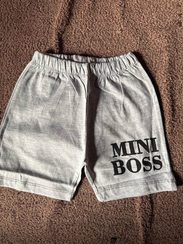 Grey Mini Boss Short