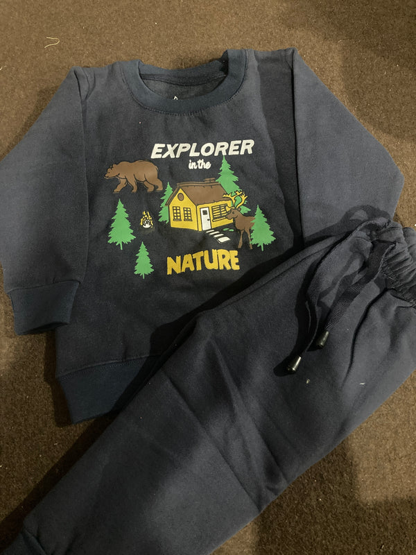 Explorer In The Nature Fleece Sweatshirt & Trouser
