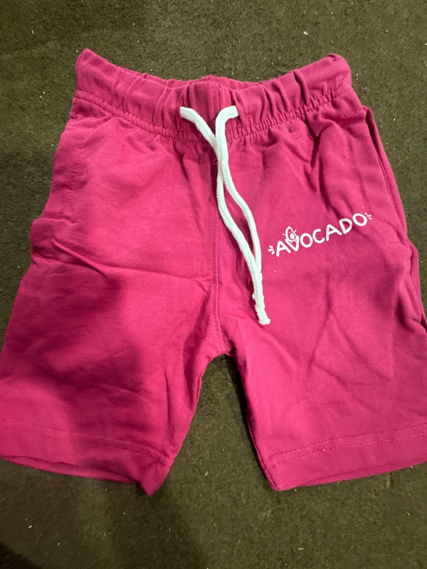 Dark Pink Avocado Summer Short