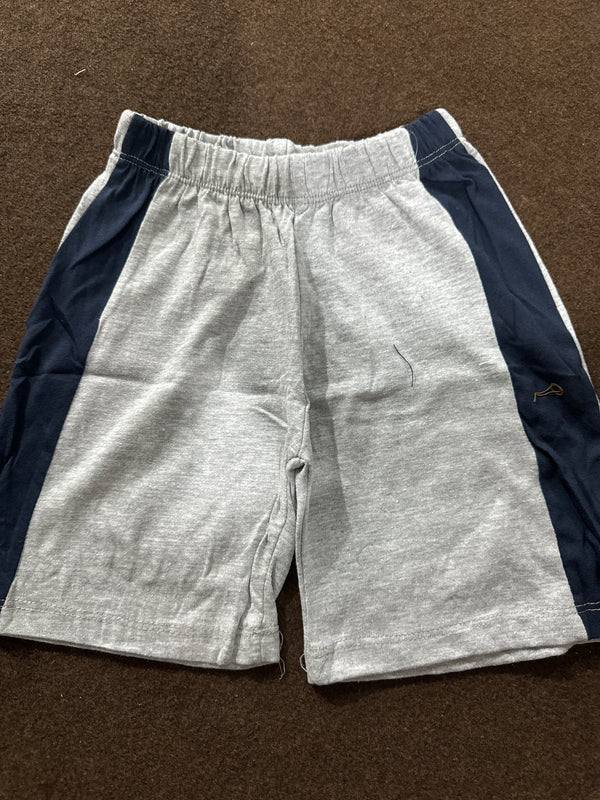 Grey Blue Panel Short