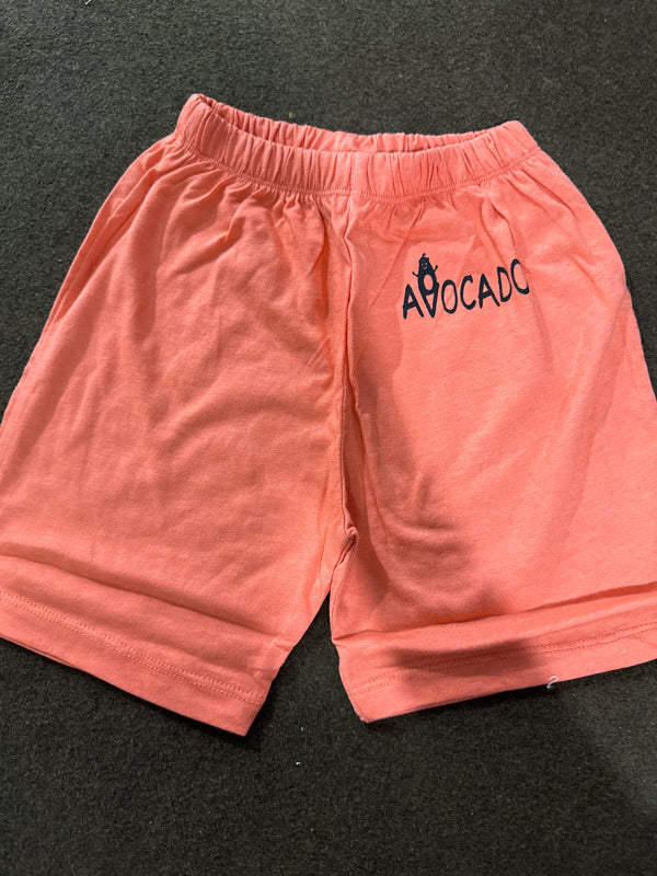 Dark Pink Avocado Terry Summer Short