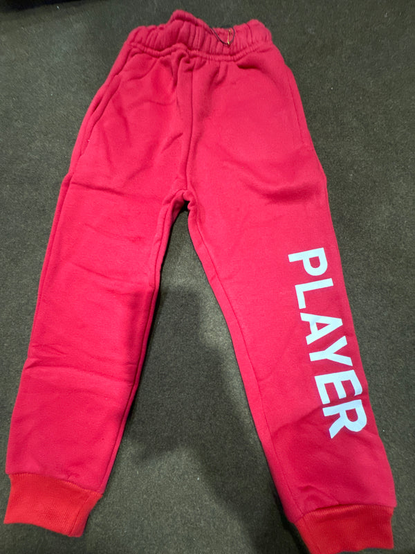 Red Player Fleece Trouser