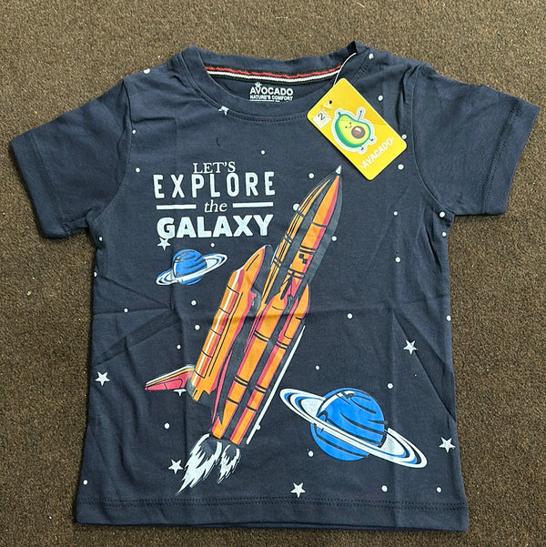 Space Rocket Navy Tee
