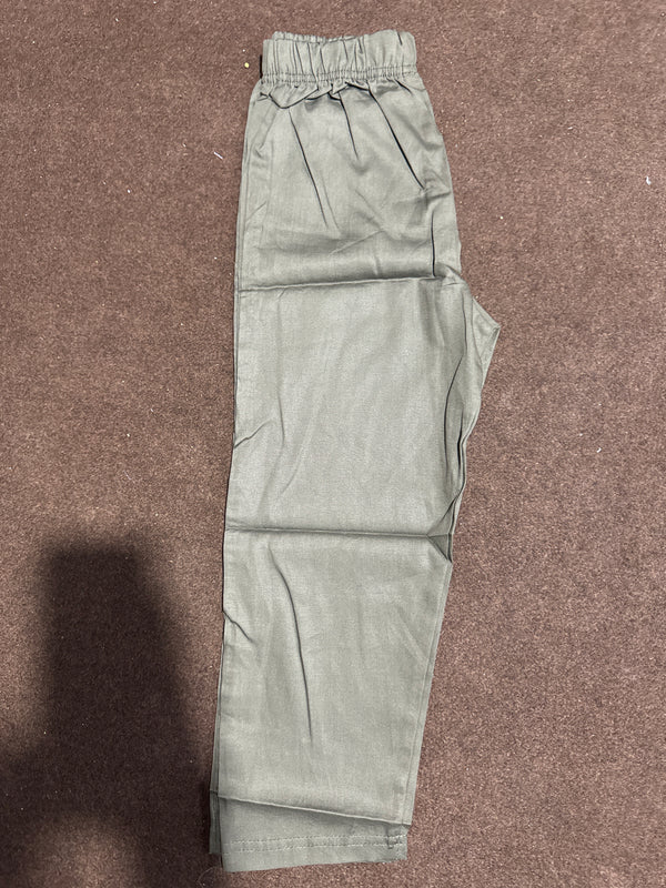 Army Green Cotton Trouser