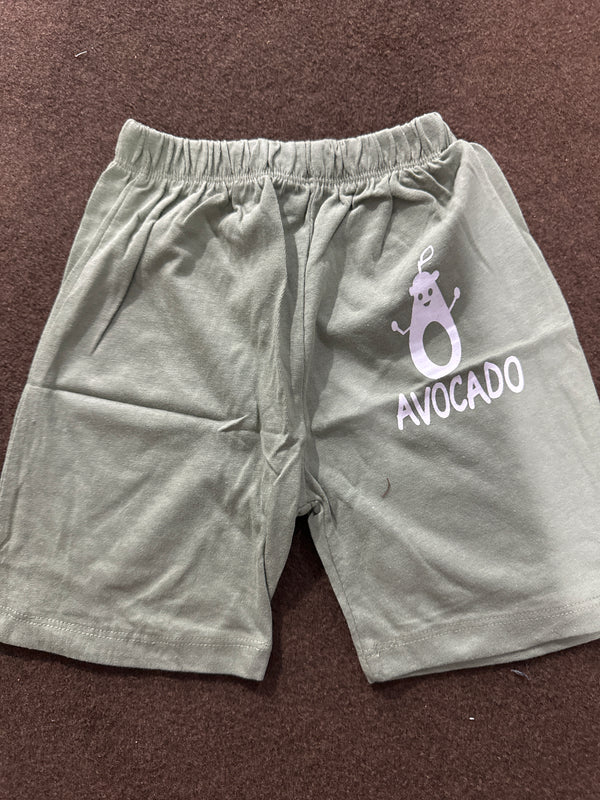 Mehndi Avocado Terry Summer Short