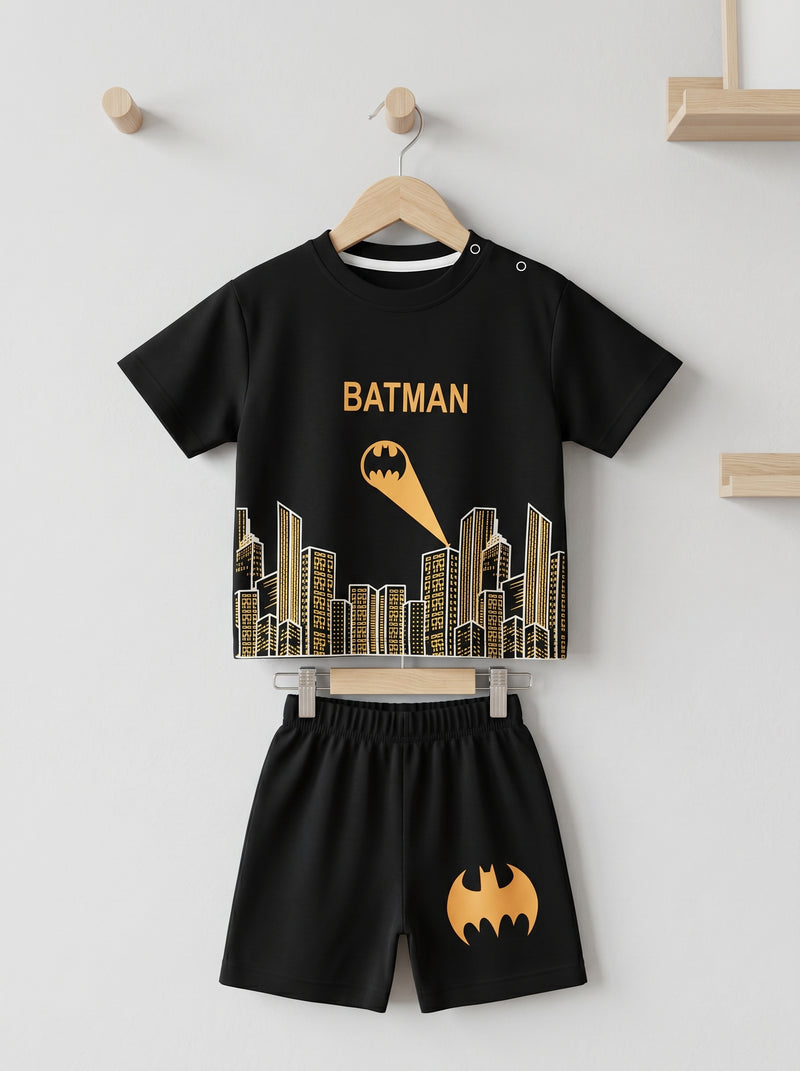 Batman Gotham Hero Drop Shoulder Tee & Short Infant