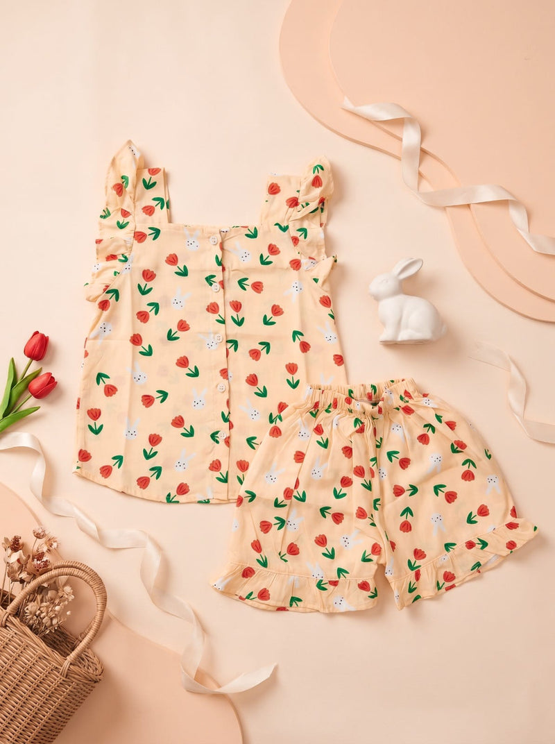 Bunny Blossom Frill Shirt & Short