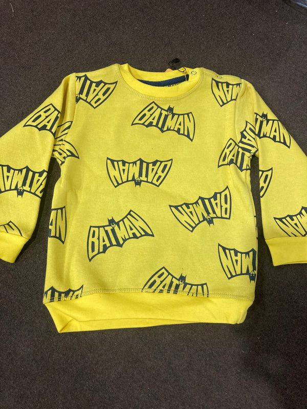 Batman Yellow Fleece sweatshirt Infant
