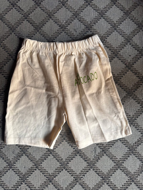 Cream Avocado Shorts