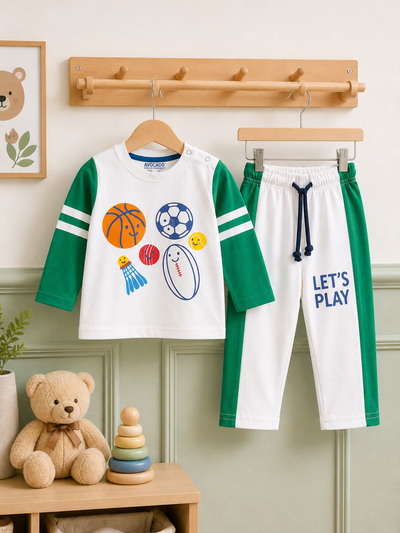 Let’s Play Sports Full Sleeves Shirt & Trouser Infant