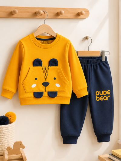 Bear Pocket Fleece Sweatshirt & Trouser Infant