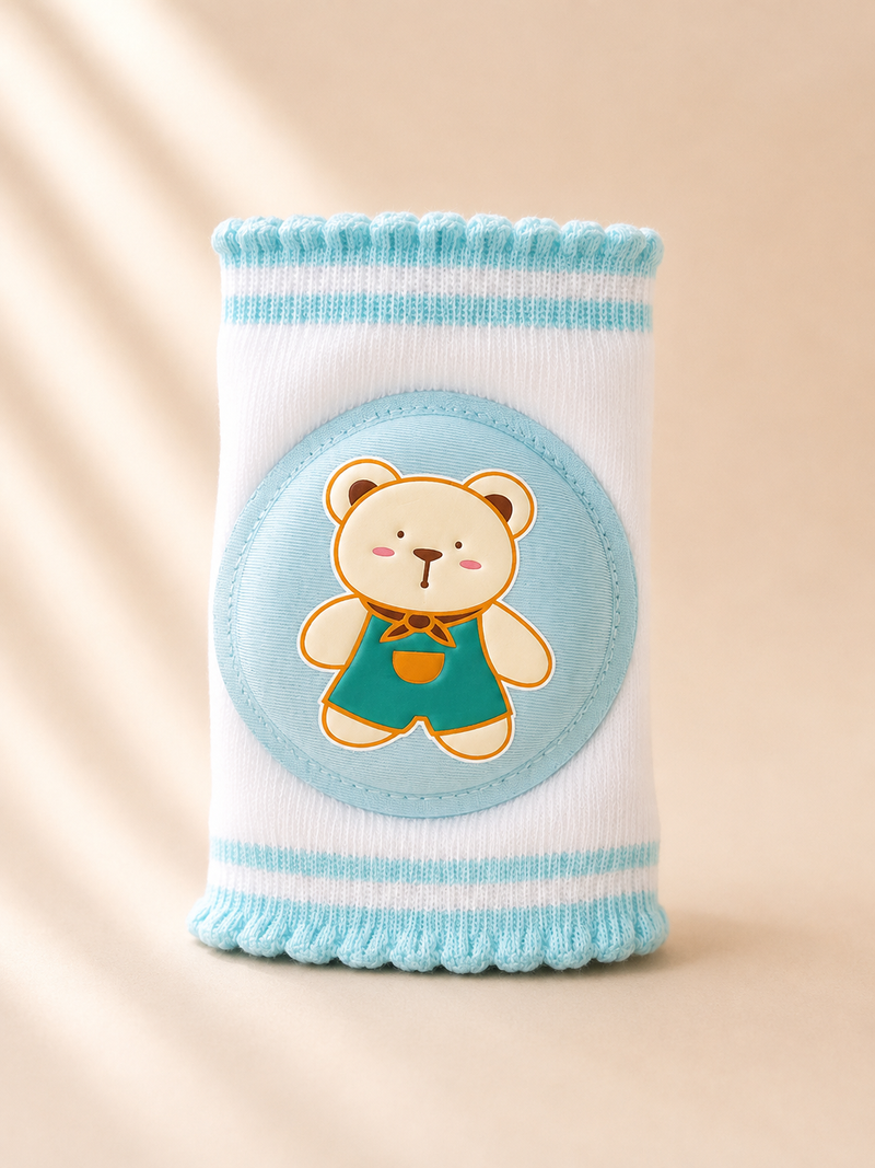 Sky Blue Teddy Knee Pads