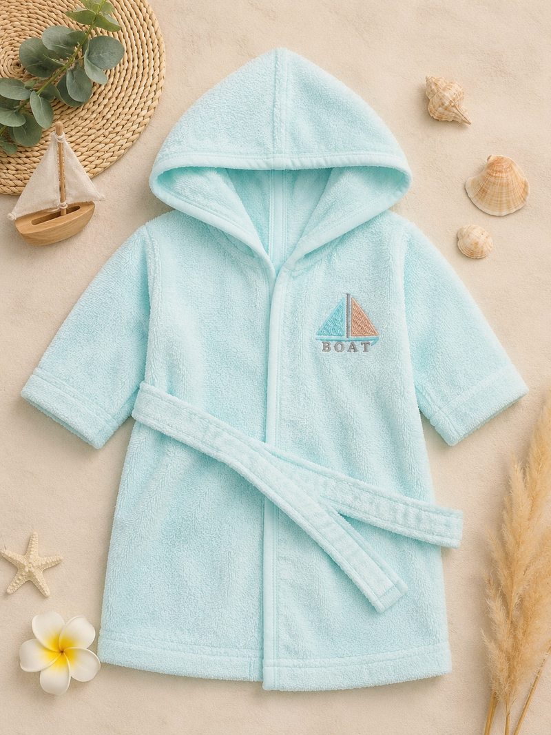 Little Boat Hooded Bathrobe