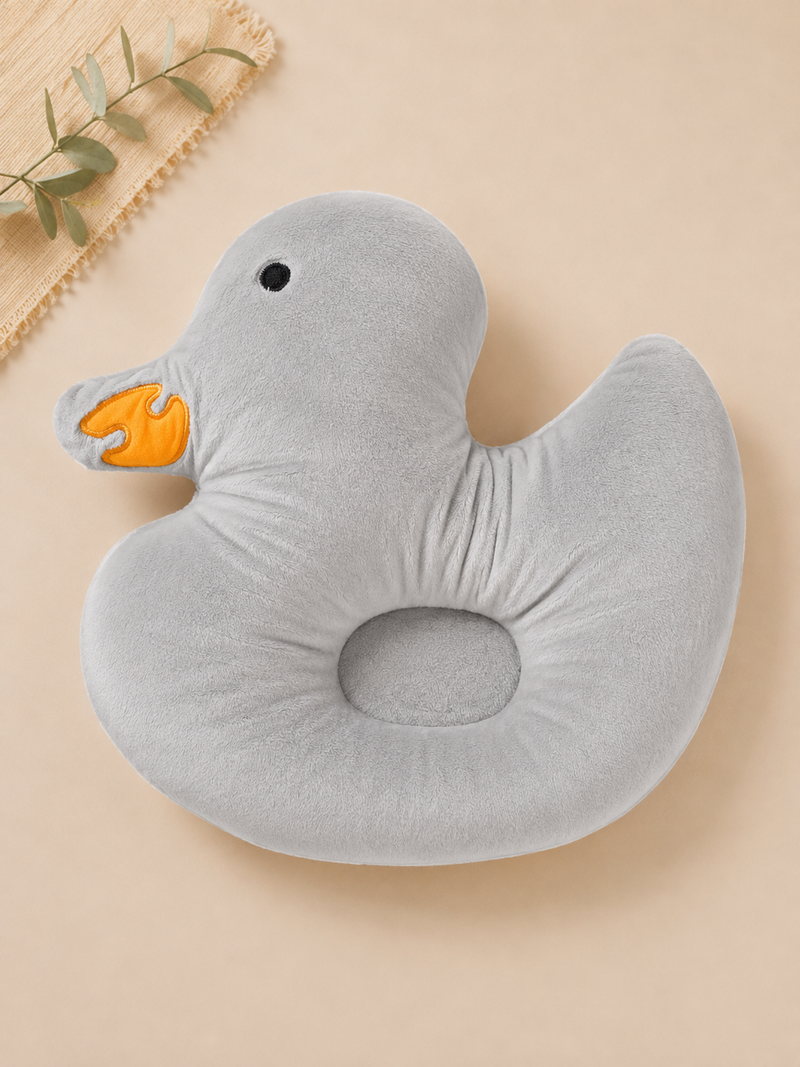 Duck Baby Light Grey Pillow