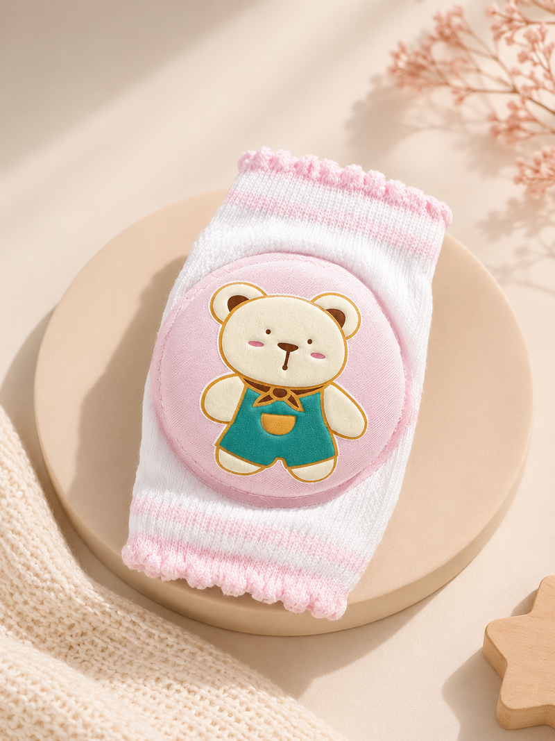 Baby Pink Teddy Knee Pads
