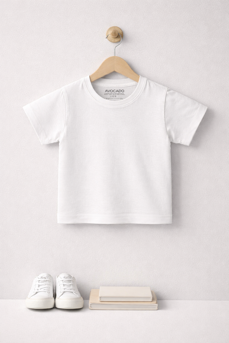 White Plain Basic Tee