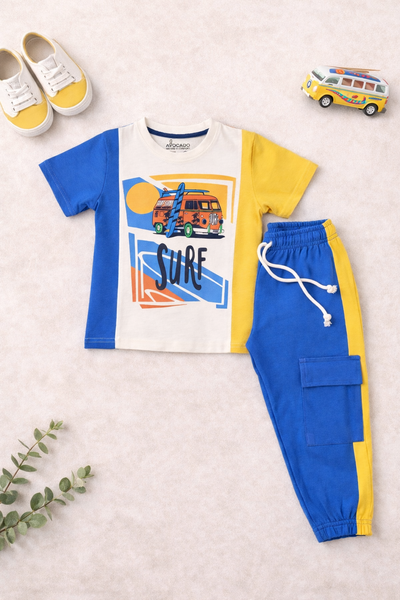 Sunny Surf Vibes Tee & Cargo Trouser