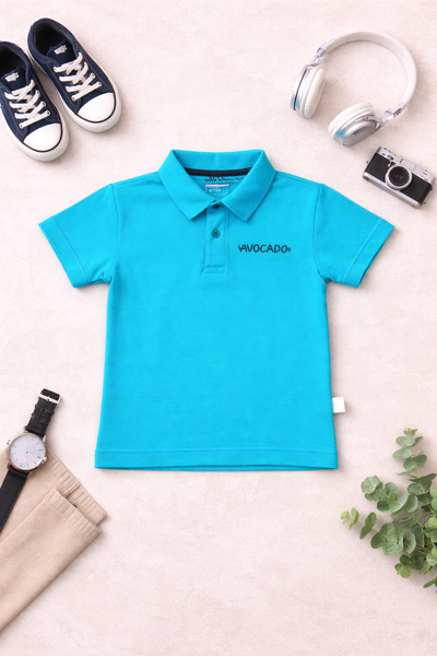 Ferozi Embroidery Avocado Polo Tee