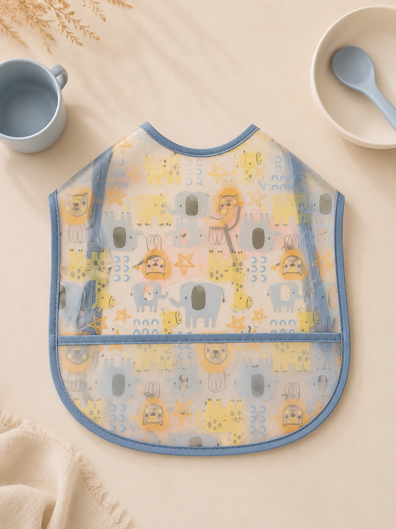 Safari Friends Waterproof Baby Bib