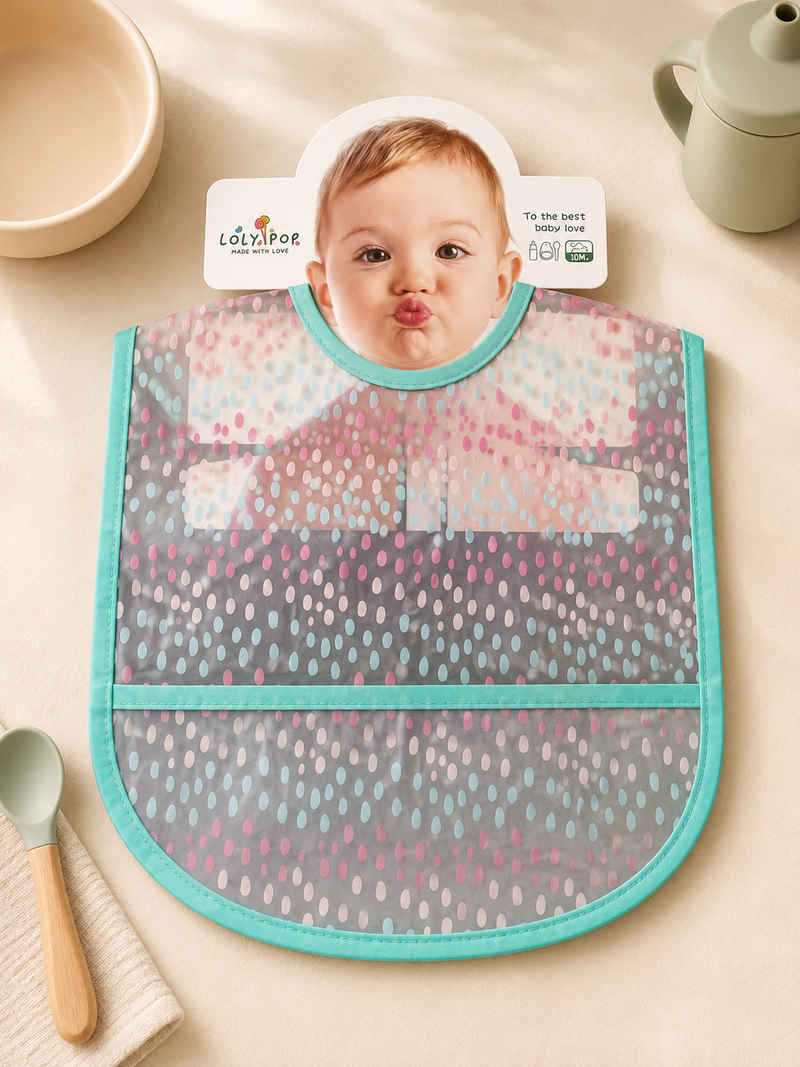 Confetti Dreams Waterproof Baby Bib