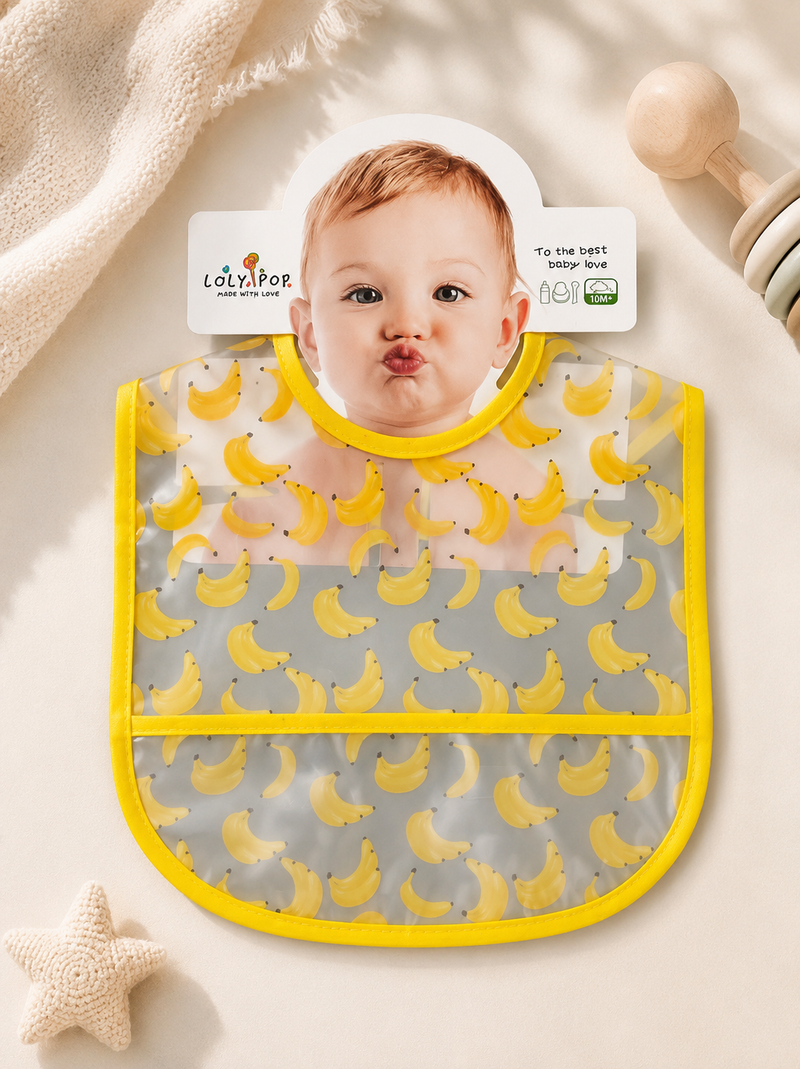 Banana Bunch Waterproof Baby Bib