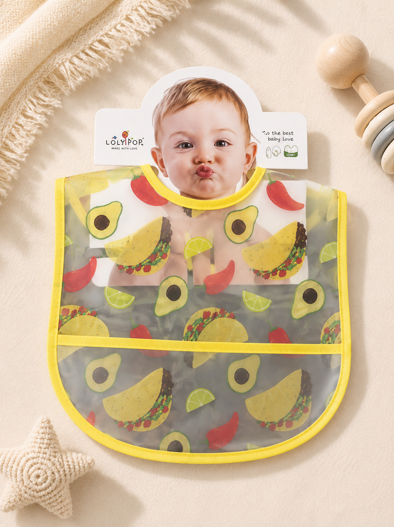 Avocado Taco Waterproof Baby Bib