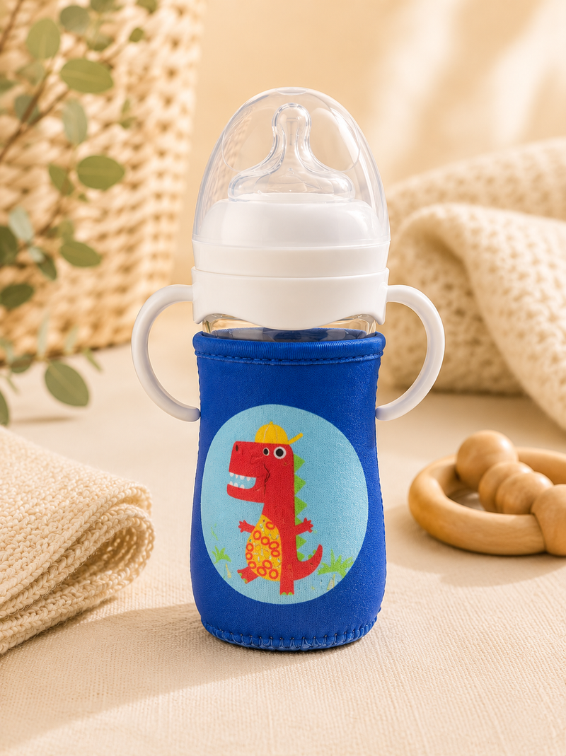 Tiny Dino Baby Glass Feeder (240 ml)