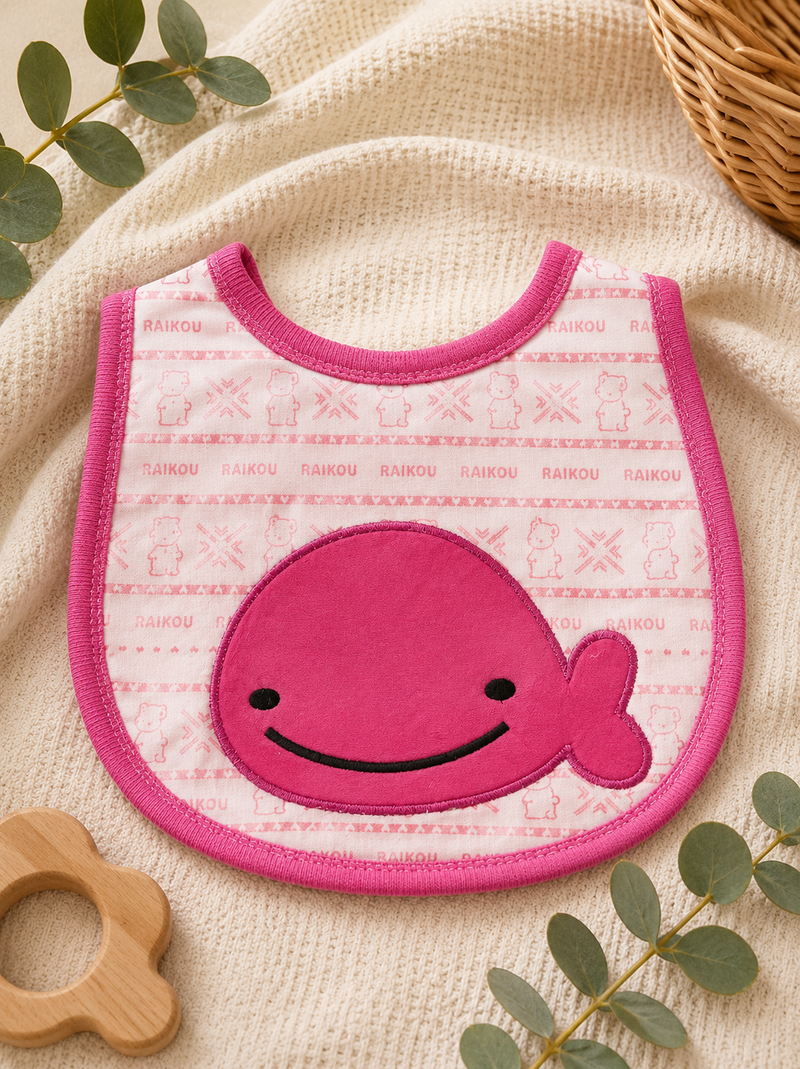 Pinky Fish Baby Bib