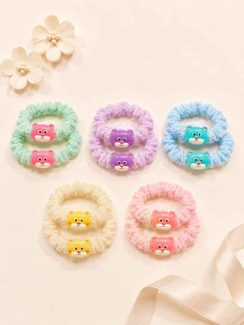 Gem Charm Sparkle Hair Tie Set – Pack of 2