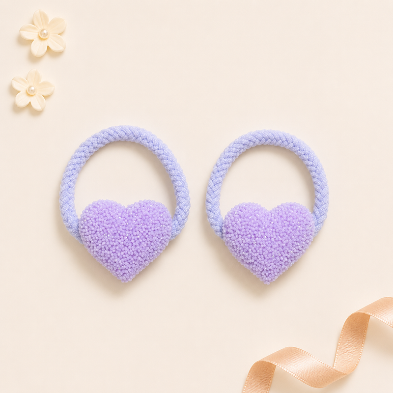 Candy Heart Hair Ties