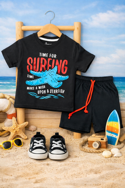 Surf Drop Shoulder Tee & Short