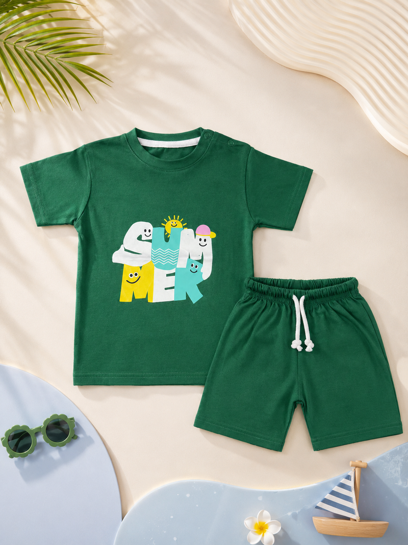 Smiley Squad Tee & Short Infant