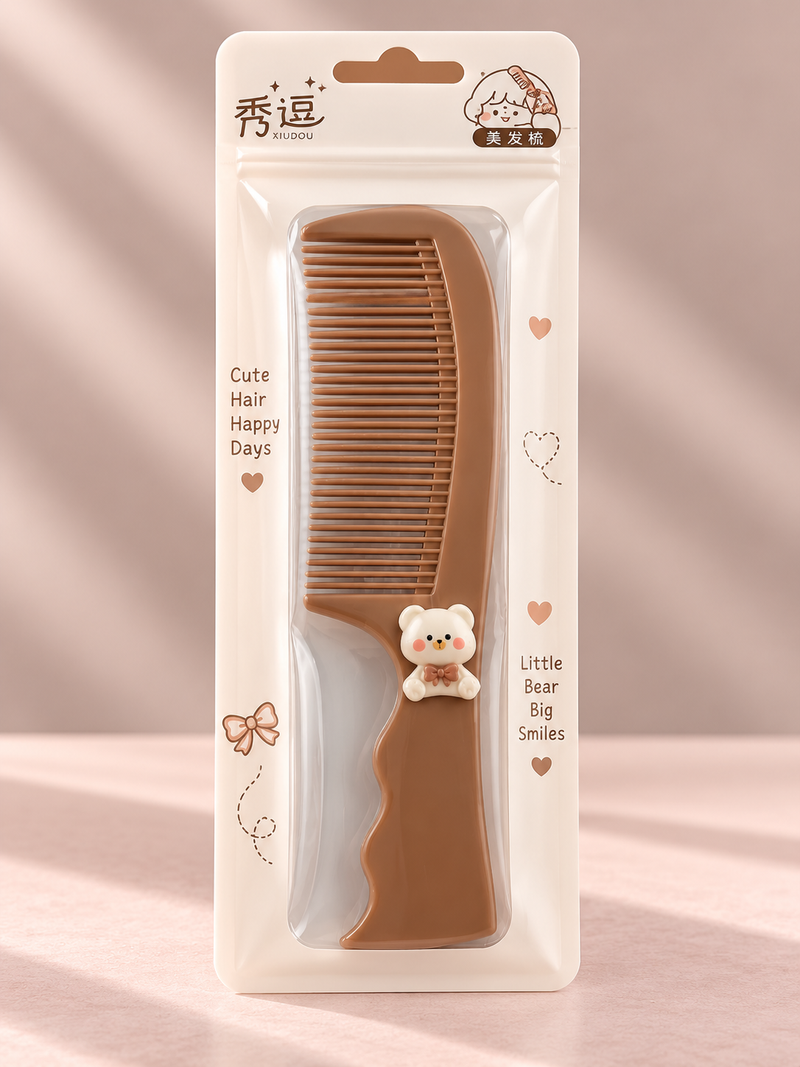 Teddy Bow Hair Comb