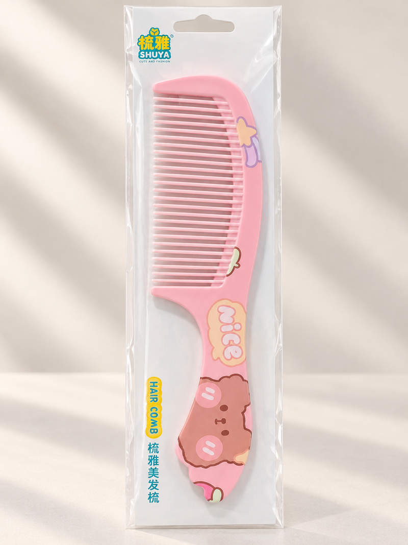 Pink Teddy Hair Comb