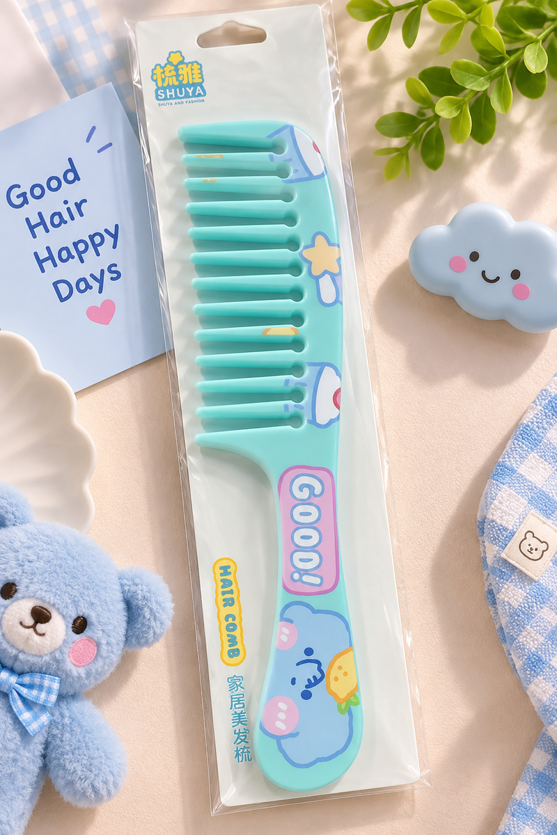 Cute Cartoon Wide Tooth Comb