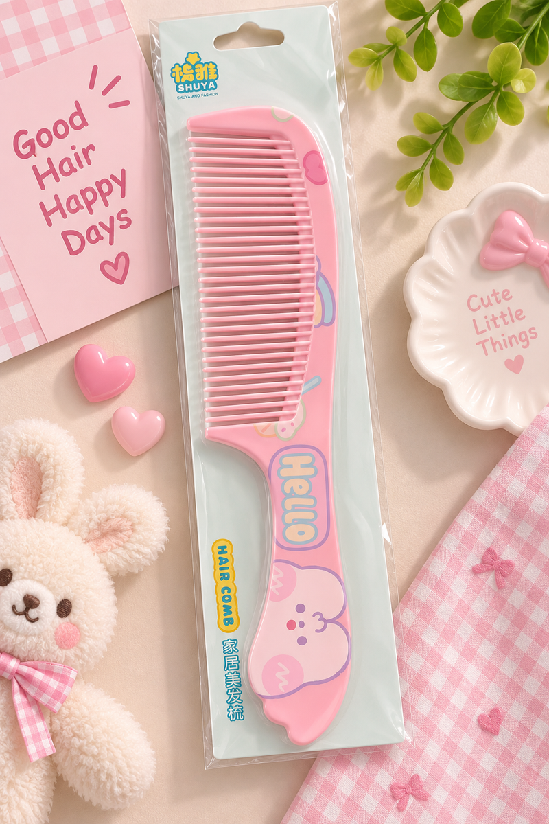 Pink Teddy Dessert Hair Comb