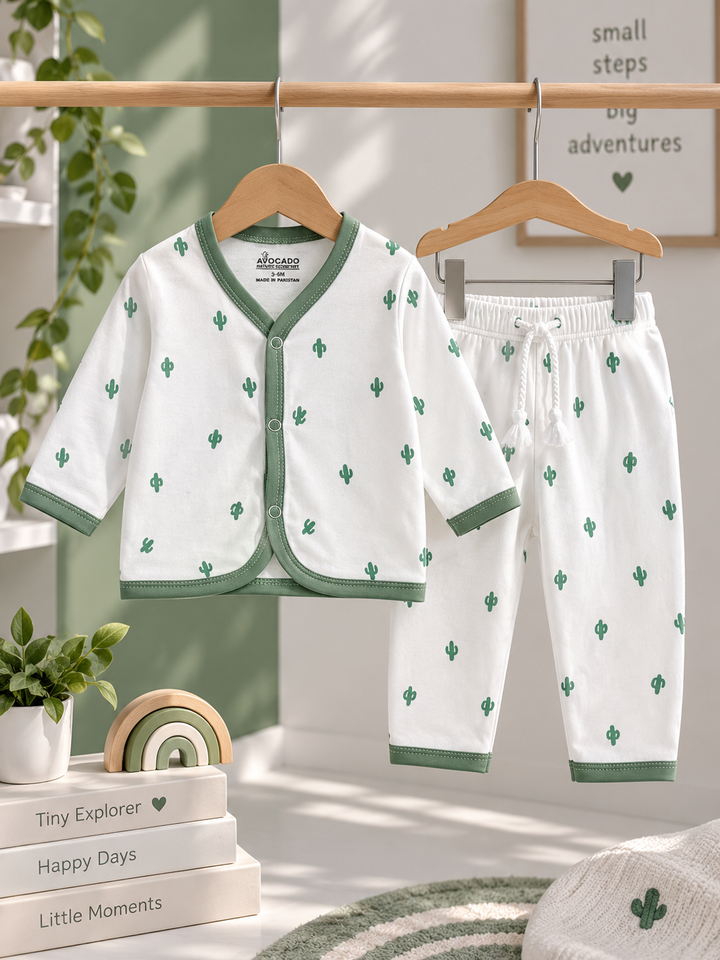 Cactus Print Baby Nightsuit