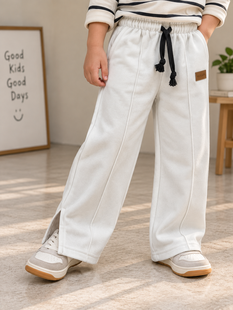 Avocado Signature Logo Straight Fleece Trouser