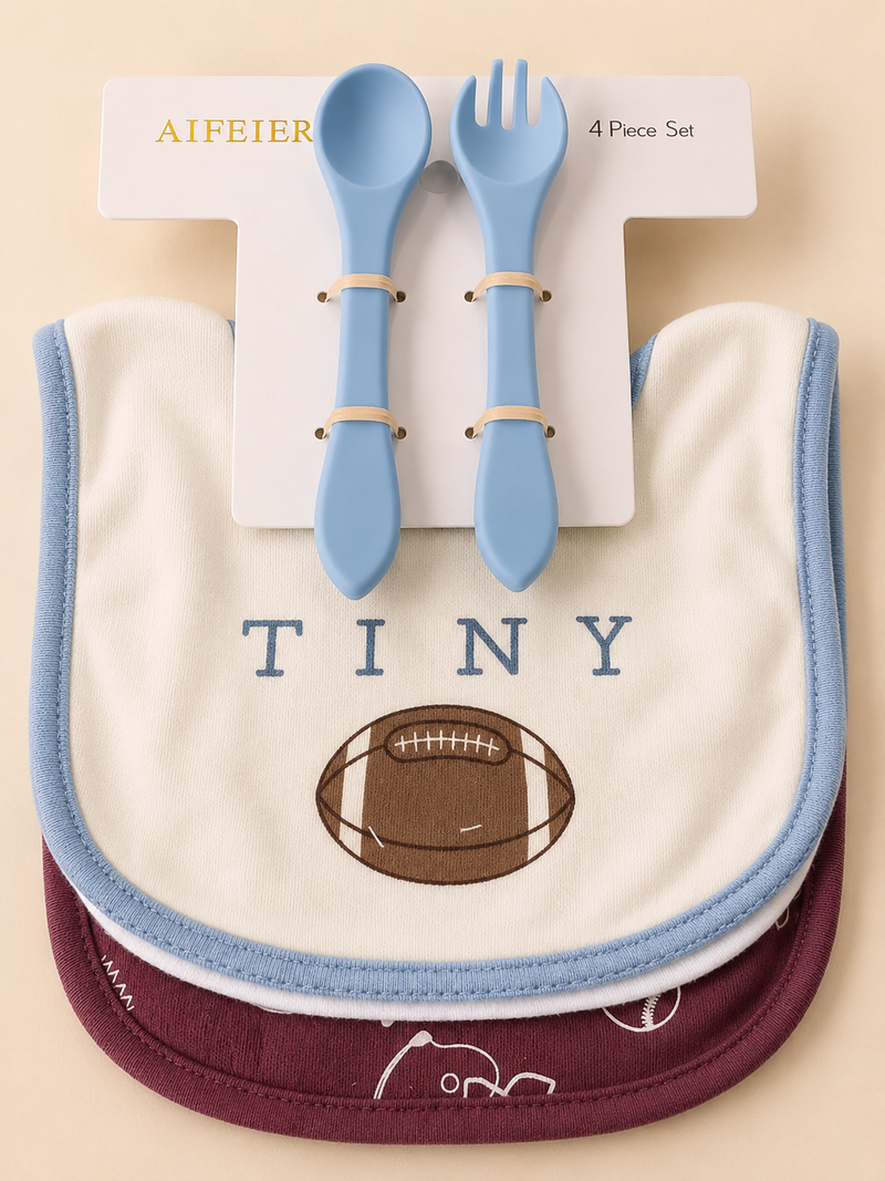 Football Funday 4 Piece Feeding Set